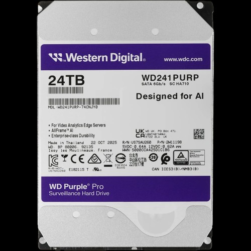 Жесткий диск WD Purple Pro 24Tb (WD241PURP)