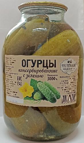 Огурцы консервированные 3 л. Чугуевский райзаготохотпром