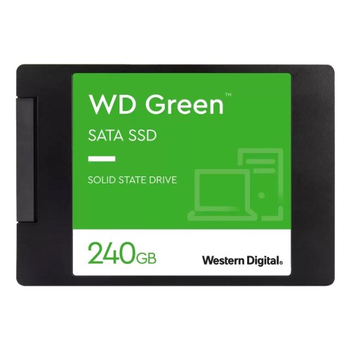 SSD накопитель WD GREEN 240Gb SATA 2,5' 3D TLC(WDS240G3G0A)