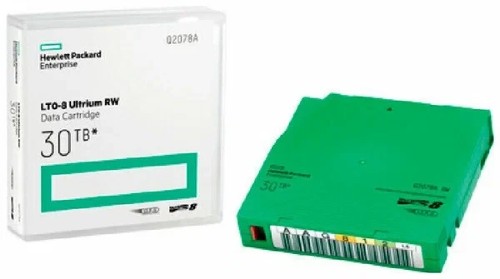 Картридж HPE LTO-8 Ultrium, 30 Тбайт (Q2078AN) Картридж HPE LTO-8 Ultrium, 30 Тбайт (Q2078AN)