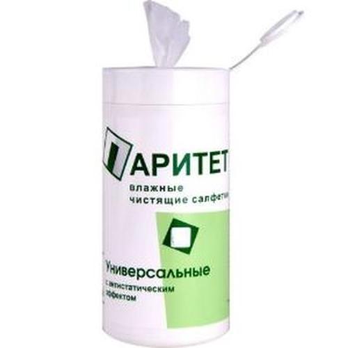 Влажные чистящие салфетки универсальные ПАРИТЕТ [AT24070]  (в тубе, 75шт)