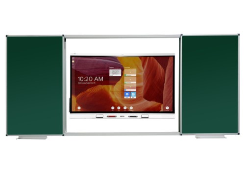 Раздвижная рельсовая система досок  100х340, 4 рабочих поверхности (в т.ч. 2 подвижные), без центральной доски, центральная часть H=100 L=170 Диагональ=197,2см = 77,6'' дюйм