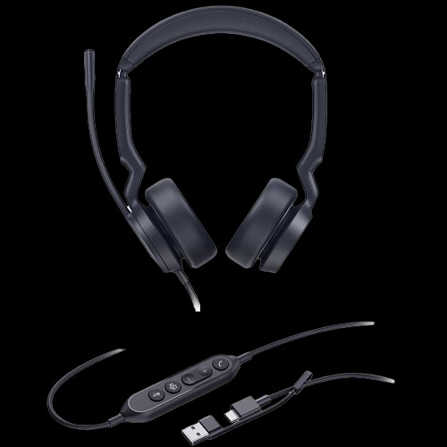 Гарнитура проводная Yealink UH44 Dual UC USB-C/A