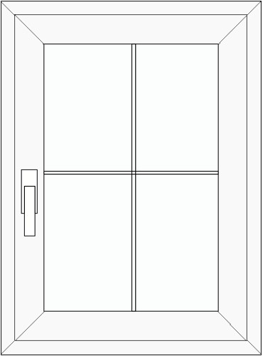 Оконный блок ПВХ Gealan S8000 600х750 белый/56