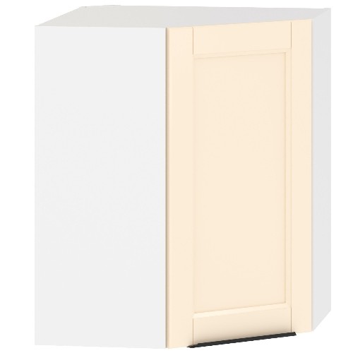 Шкаф угловой навесной с полкой SICILIA MCHP 6072.1C, бежевый/белый, 60х60х72 см