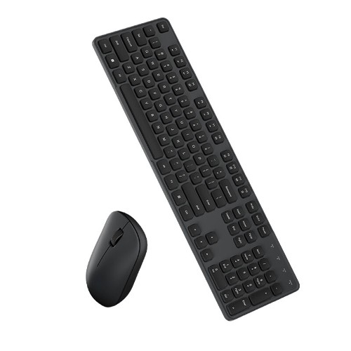 Комплект беспроводная клавиатура и мышь Xiaomi Wireless Keyboard and Mouse Set 3 Deep Space Black (WXJS03YM) Русско-Английские клавиши