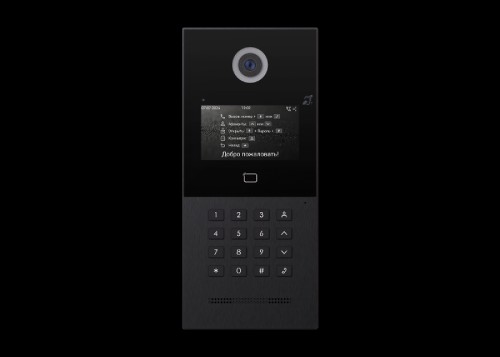 Novicam GATE 4F XRK IP BLACK Многоабонентская IP вызывная панель с дисплеем и СКУД Версия: 4534