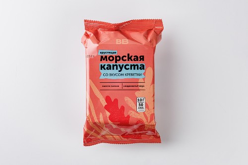 Морская капуста хрустящая со вкусом креветки, 10 г