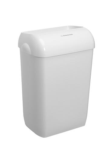 Корзина для мусора пластиковая KK Aquarius белая 2 шт 6993