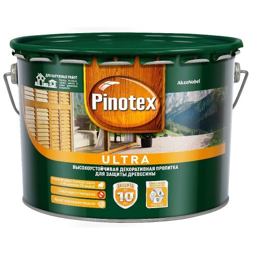 Pinotex Ultra антисептик для древесины тиксотропный с УФ фильтром, палисандр, 9 л