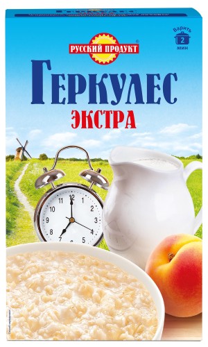 Каша Геркулес Русский продукт Экстра быстрого приготов,овсяные хлопья, 1кг