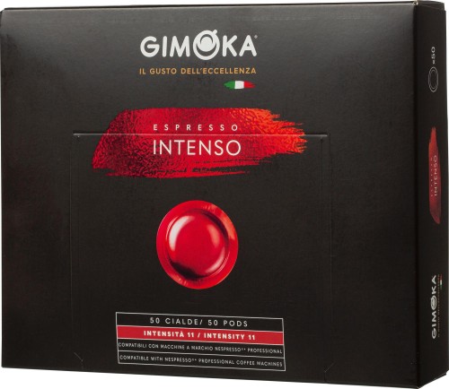 Кофе в капсулах Gimoka Nespresso Professional Intenso жар.,молот., 50шт/уп