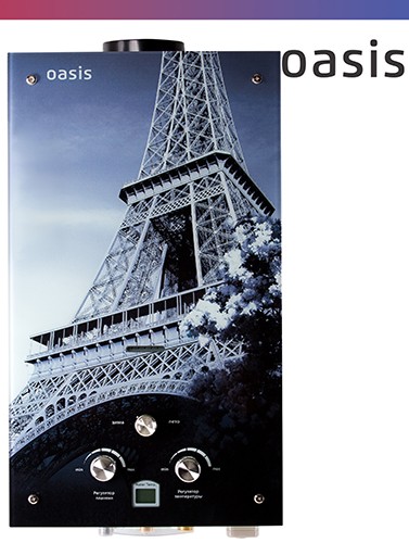 Газовый водонагреватель Oasis Glass 20 EG цветной