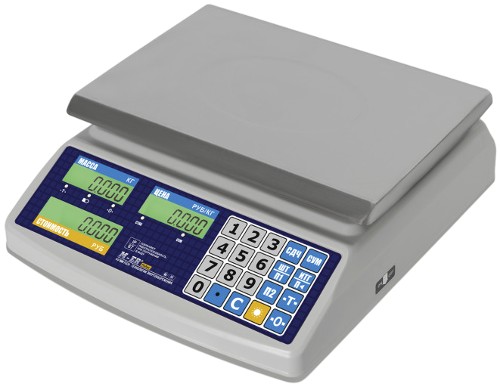 Торговые весы Mertech M-ER 329 AC-15.2 IP68 "Fisher" LСD