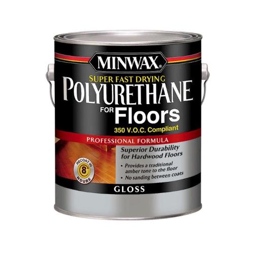 Minwax Super Fast-Drying Polyurethane Лак для дерева, бесцветный, полуматовый, 3,78 л