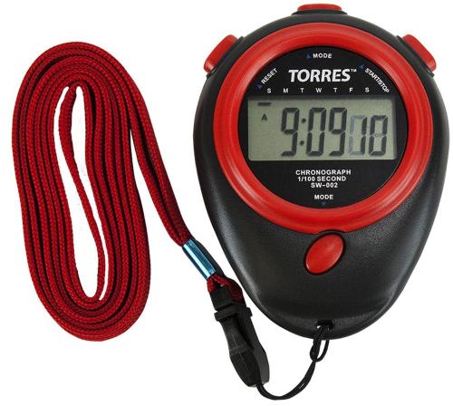 Секундомер TORRES (часы, будильник, дата, шнур с карабином) spt0010741