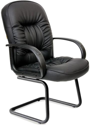 Конференц-кресло VT_Конференц CH416-V полозья, ЭКОкожа черная