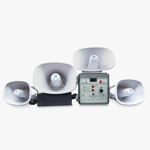 Отпугиватель птиц биоакустический Биозвук Квадро с 3 динамиками промышленный с дистанционным управлением