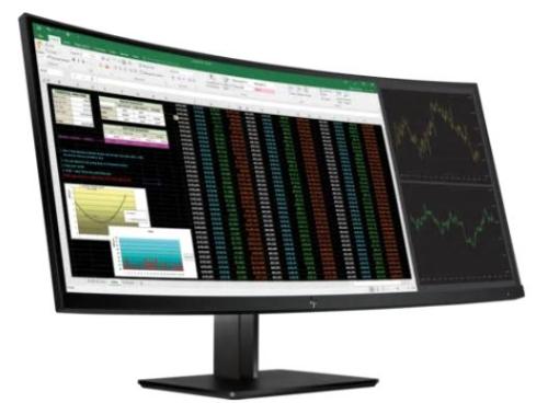 Монитор Z4W65A4 HP Z38c 37.5-inch Curved Display 3840х1600, 21:9, IPS, 300 cd/m2, 1000:1, 14ms, 178°/178°, HDMI, USB 3.0x3, DisplayPort, Energy Star, Epeat, Black, 13,8 kg
