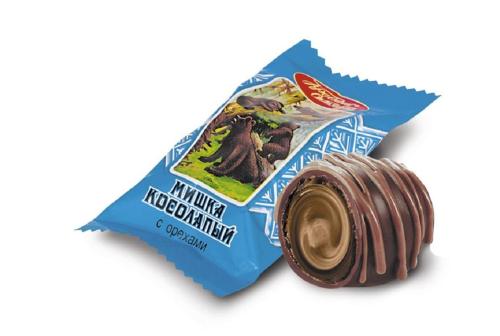 Конфеты шоколадные Мишка косолапый,с орехами, 2кг