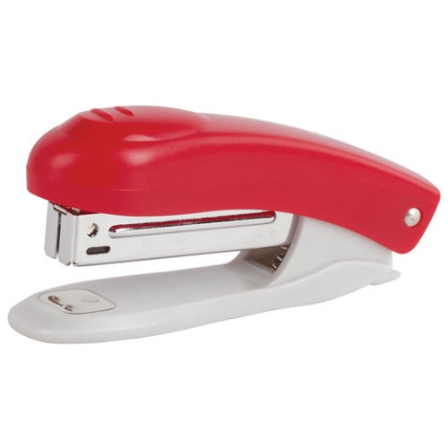 Степлеры настольные BRAUBERG "Original", до 12 листов,№10, с антистеплером, красный