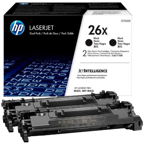 Картридж лазерный HP 26X CF226XD чер.пов.емк. для LJ M402/M426 (2шт/уп)