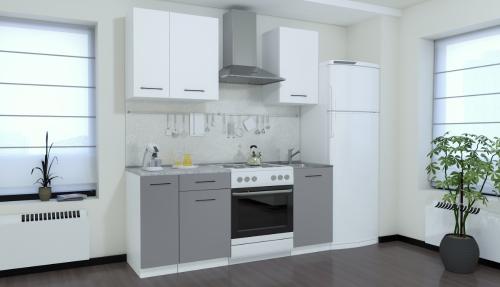 Кухонный гарнитур Polini Home Urban 1800 В,  белый-серый