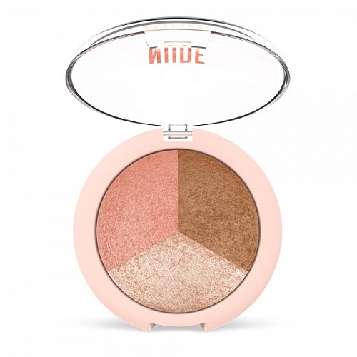 Пудра для лица Golden Rose Nude Look Baked Trio Face Powder