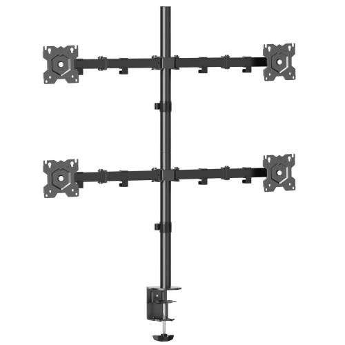 Кронштейн Onkron для четырех мониторов 13-32 настольный, черный D421E