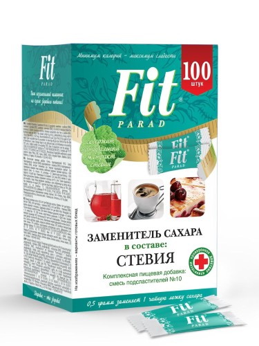 Сахарозаменитель Fit Parad № 10,стики, 50г