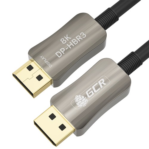 GCR Кабель 80.0m оптический DP v1.4 Ultra HD 8K 60Hz, 4K 144Hz, HBR3, 32.4 Гбит/с, GCR-54785 Greenconnect GCR-54785