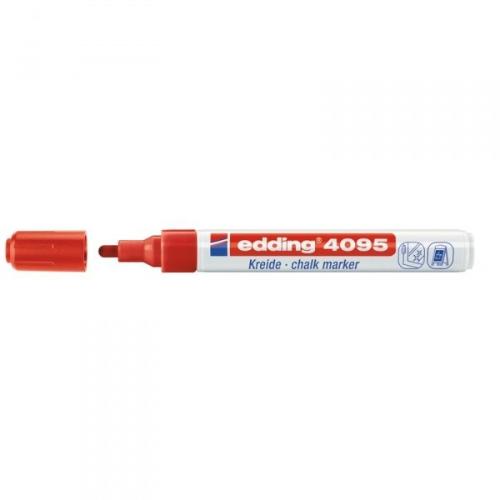 Меловой маркер Edding E-4095/2 красный,  (толщина линии 2-3 мм)