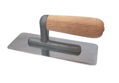 STMDECOR Кельма венецианская деревянная  ручка, края сточены, трапеция, 24*10см
