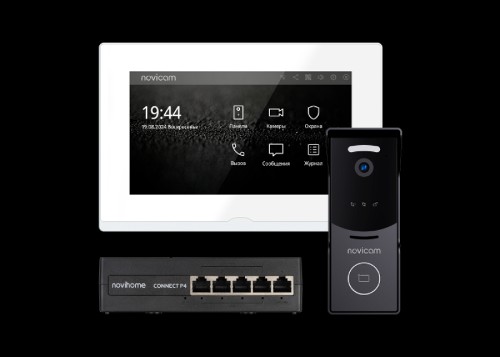 Novicam IMPULSE 7 IP KIT WHITE комплект из IP-видеодомофона, IP-вызывной панели и PoE-коммутатора Версия: 4645 Novicam IMPULSE 7 IP KIT WHITE комплект из IP-видеодомофона, IP-вызывной панели и PoE-коммутатора Версия: 4645