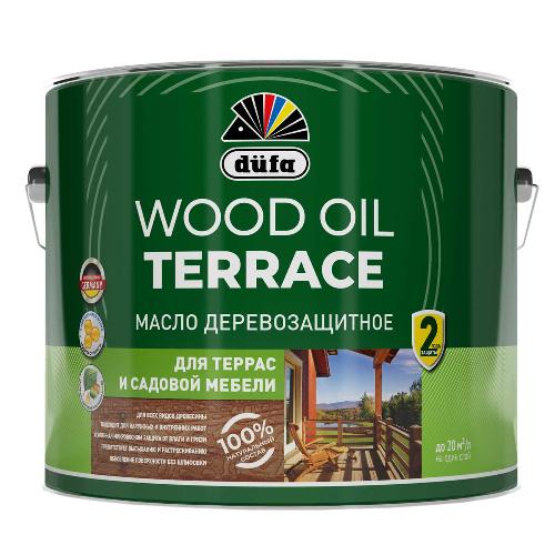 Dufa Wood Oil Terraсe масло деревозащитное для террас и садовой мебели , бесцветный, 9 л