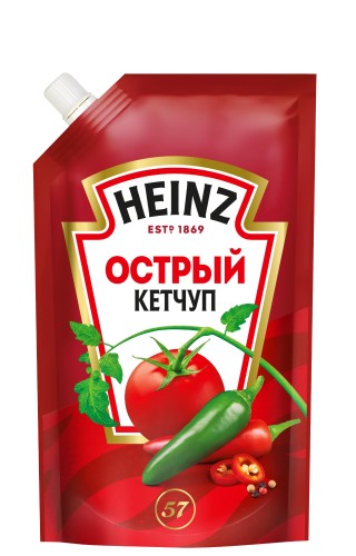 Кетчуп Heinz Острый дой-пак, 320 г