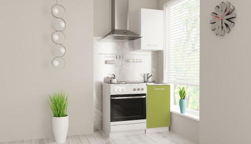 Кухонный гарнитур Polini Home Urban 450,  белый-зеленый