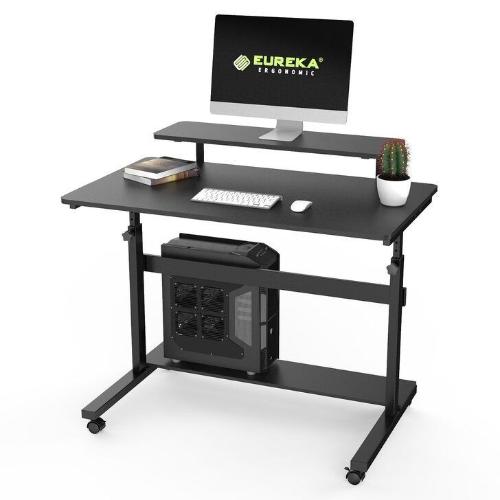 Компьютерный стол Eureka ERK-SW-41B, 104х60х71,6 см черный