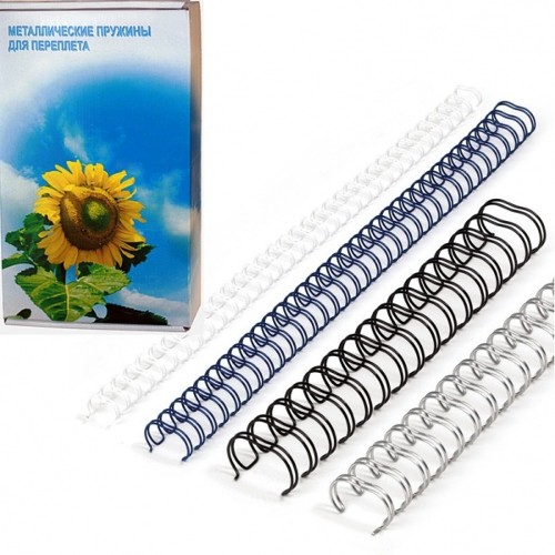 Пружины для переплета 14.3 мм (9/16) черные 100 шт.