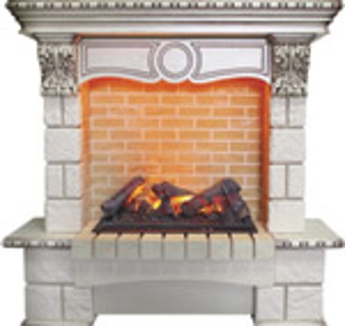 Камин Dimplex Pierre Luxe шампань с очагом Cassette 600 слоновая кость с патиной (64905186)