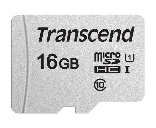 Карта памяти Transcend 300S microSDHC 16Gb UHS-I Cl10 +ад, TS16GUSD300S-A