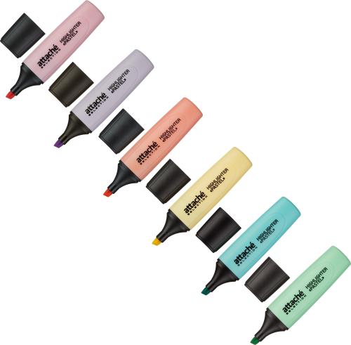 Набор текстовыделителей Attache Selection Pastel 1-5 мм 6 цветов