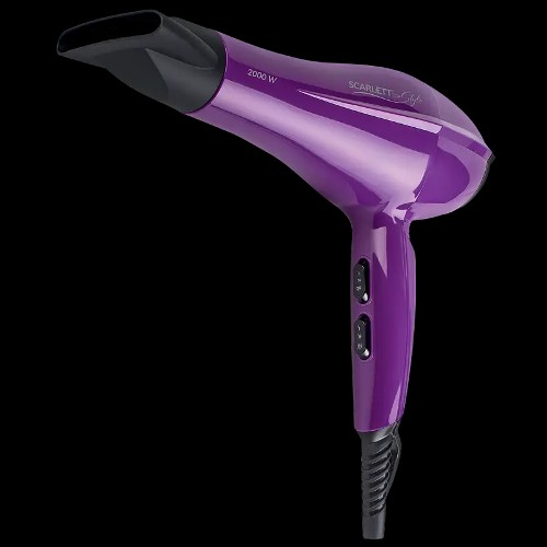 Фен SCARLETT SC-HD 70 I69 фиолетовый с черным