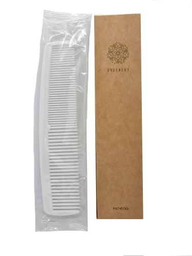 Расческа пластиковая в упаковке картон, GREENERY, 250шт
