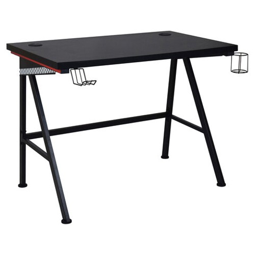 Стол на металлокаркасе BRABIX &quot;TECH GT-001&quot;, 1000х600х765 мм, черный, 641857