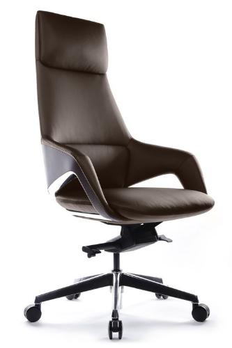 Кресло Riva Design Aura FK005-A Тёмно-коричневый (3072) натуральная кожа 68*68*122-128