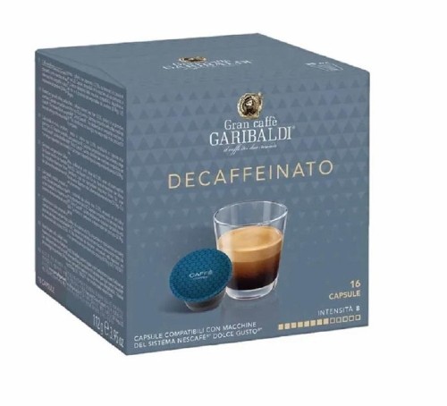 Кофе в капсулах Garibaldi Decaffeinato (DG), 16шт/уп