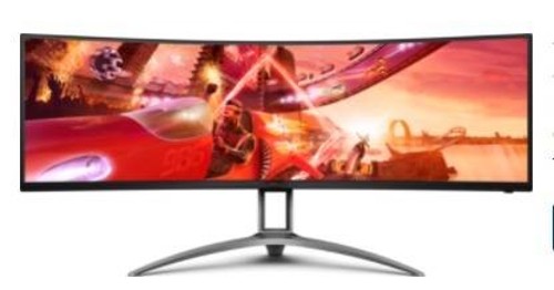 МОНИТОР 49" AOC AGON AG493UCX2 Black-Red (VA, изогнутый, 5120x1440, 165Hz, HDR400, 1 ms, 178°/178°, 550 cd/m, 80M:1
