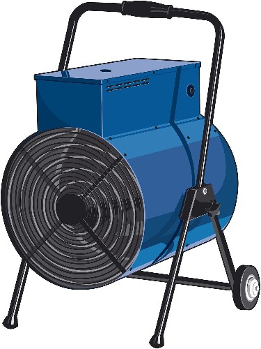 ЗУБР 30 кВт, электрическая тепловая пушка, Профессионал (ТП-П30)