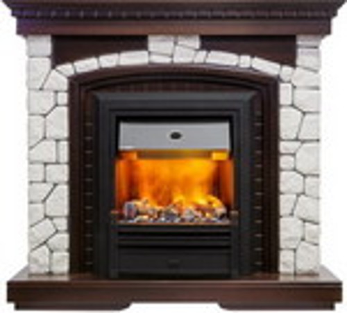 Камин Dimplex Glasgow с очагом Brookline Black (темный дуб) 1164908504